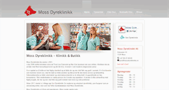 Desktop Screenshot of mossdyreklinikk.no